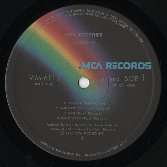 Deodato - Very Together (VIM6113) LP 1976 JPN MCA｜中古LP
