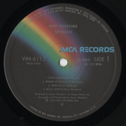 Deodato - Very Together (VIM6113) LP 1976 JPN MCA｜中古LP