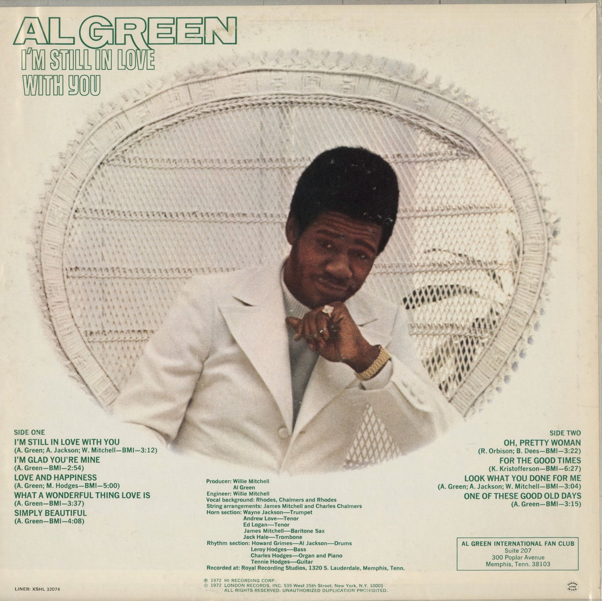 Al Green - I'm Still In Love With You (XSHL 32074) 1972 US HI｜中古LP
