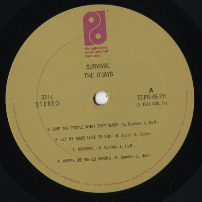 The O'Jays - Survival (ECPO-46-PH) 1975 JPN Philadelphia International｜中古LP