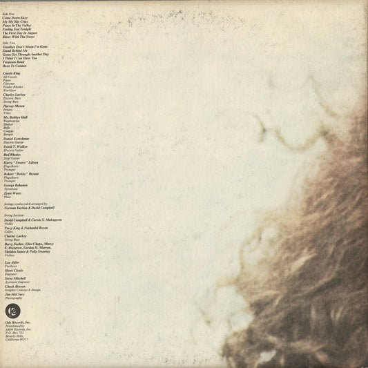 Carole King - Rhymes And Reasons (SP-77016) 1972 US Ode｜中古LP