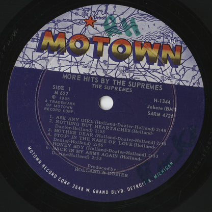 The Supremes - More Hits By The Supremes (627) 1965 US Motown｜中古LP