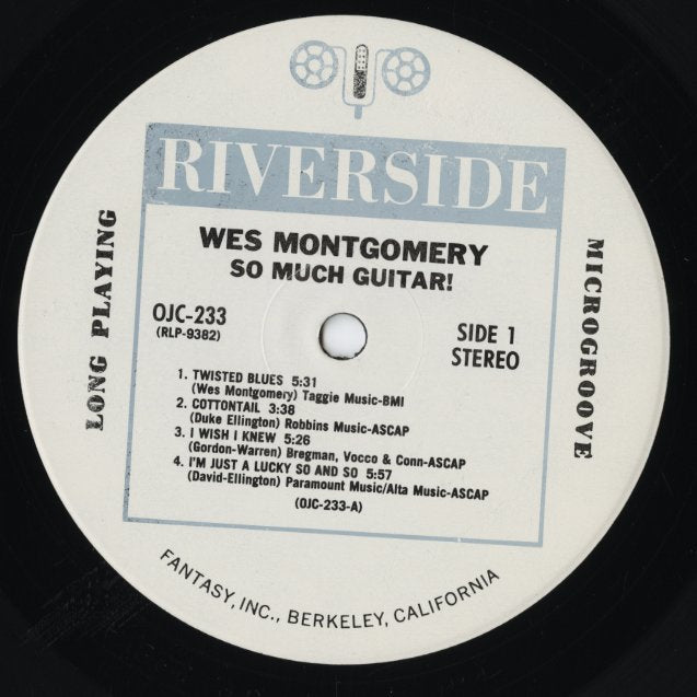 Wes Montgomery – So Much Guitar! (OJC 9382) LP 1988 US OJC - Riverside | 中古LP