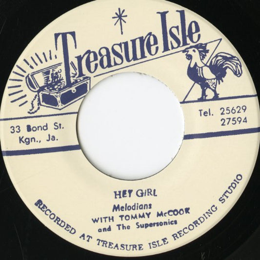 The Melodians / メロディアンズ / Lonely Night / Hey Girl -7 (T052)