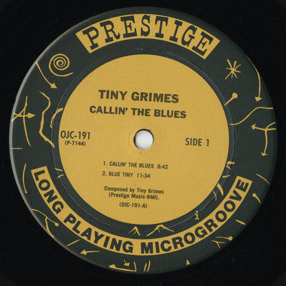 Tiny Grimes With J.C. Higginbotham – Callin' The Blues (OJC-191) LP 1985 US Prestige/OJC｜中古LP