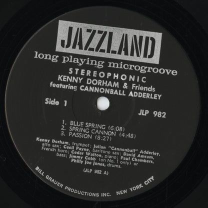 Kenny Dorham - Kenny Dorham And Friends (JLP 982) LP 1962 US Jazzland｜中古LP