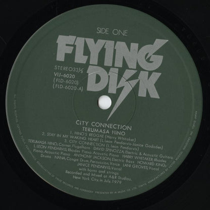 Terumasa Hino - City Connection (VIJ6020) 1979 JPN Flying Disk｜中古LP