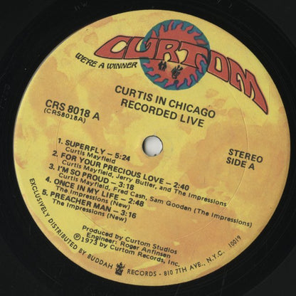 Curtis Mayfield / カーティス・メイフィールド / Curtis In Chicago (CRS 8018)