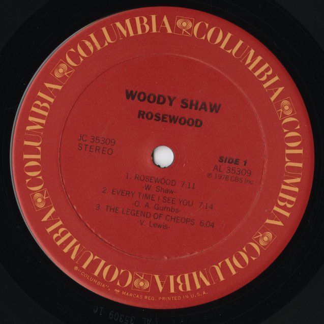 Woody Shaw - Rosewood (JC35309) LP 1978 US Columbia｜中古LP