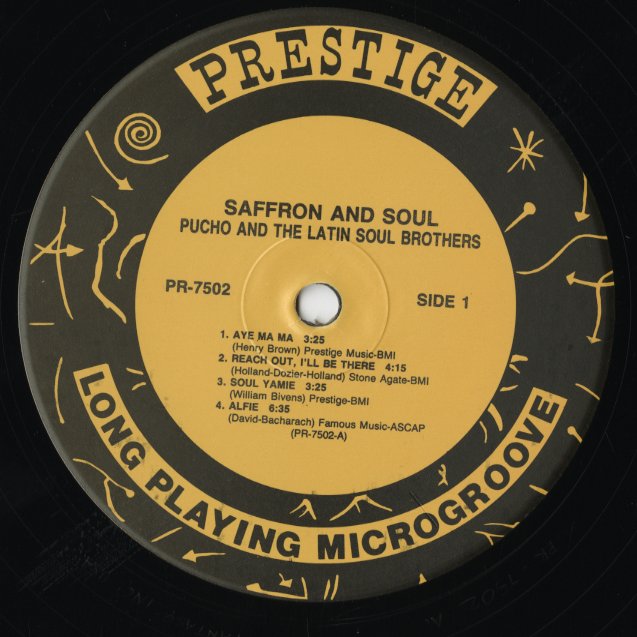 Pucho & The Latin Soul Brothers / プーチョ＆ラテン・ソウル・ブラザーズ / Saffron And Soul (PR 7502) US Reissue