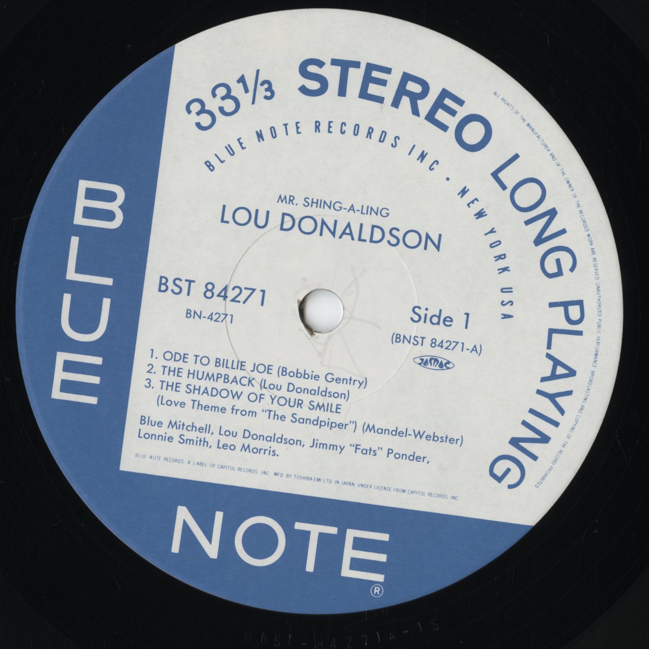 Lou Donaldson - Mr. Shing-A-Ling (BN4271) 1993 JPN Blue Note｜中古LP