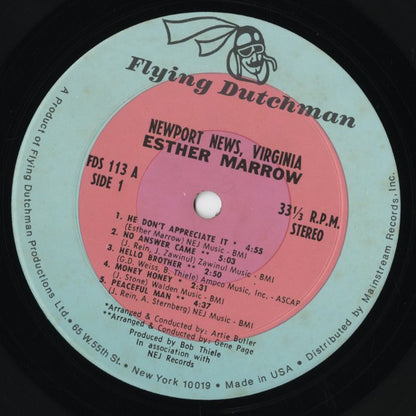 Esther Marrow – Newport News, Virginia (FDS-113) LP 1970 US Flying Dutchman | 中古LP