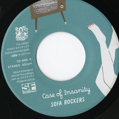 Sofa Rockers – La La Lie - Case of Insanity (TD 006) 2023 JPN | 新品7inch