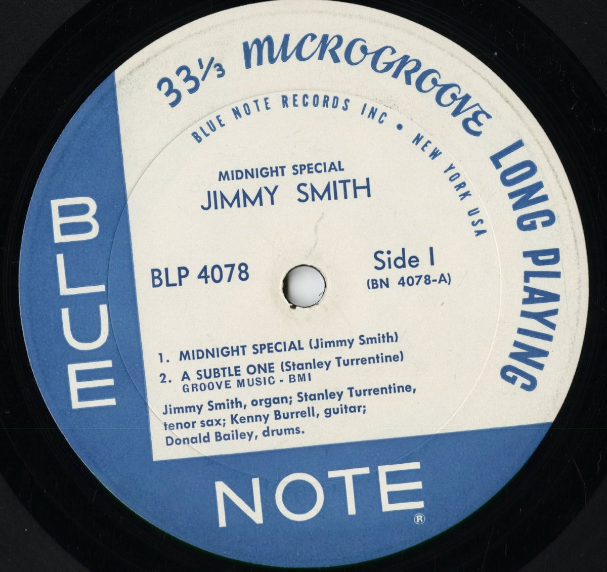 Jimmy Smith - Midnight Special (BLP-4078) 1961 US Blue Note｜中古LP