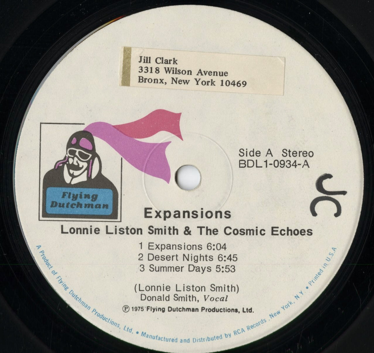 Lonnie Liston Smith - Expansions (BDL1-0934) 1975 US Flying Dutchman｜中古LP