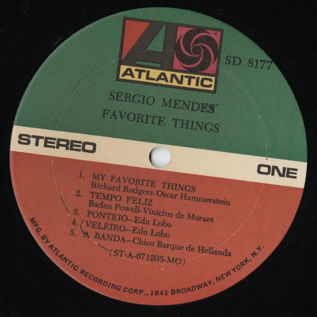 Sergio Mendes / セルジオ・メンデス / Sergio Mendes' Favorite Things (SD8177)