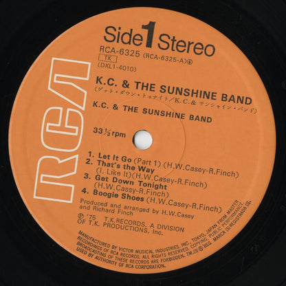 KC & The Sunshine Band - KC & The Sunshine Band (RCA-6325) 1975 JPN TK Records - RCA｜中古LP