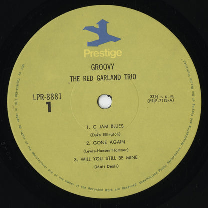 Red Garland - Groovy (LPR-8881) LP 1973 JPN Prestige｜中古LP レッド・ガーランド label