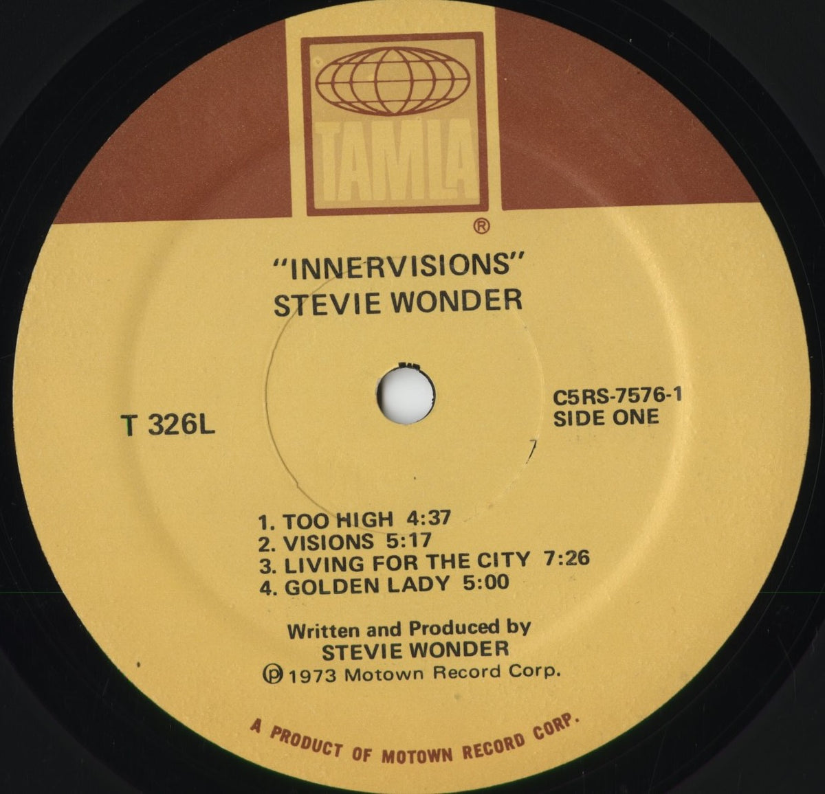 Stevie Wonder - Innervisions (T 326L) 1973 US Tamla｜中古LP