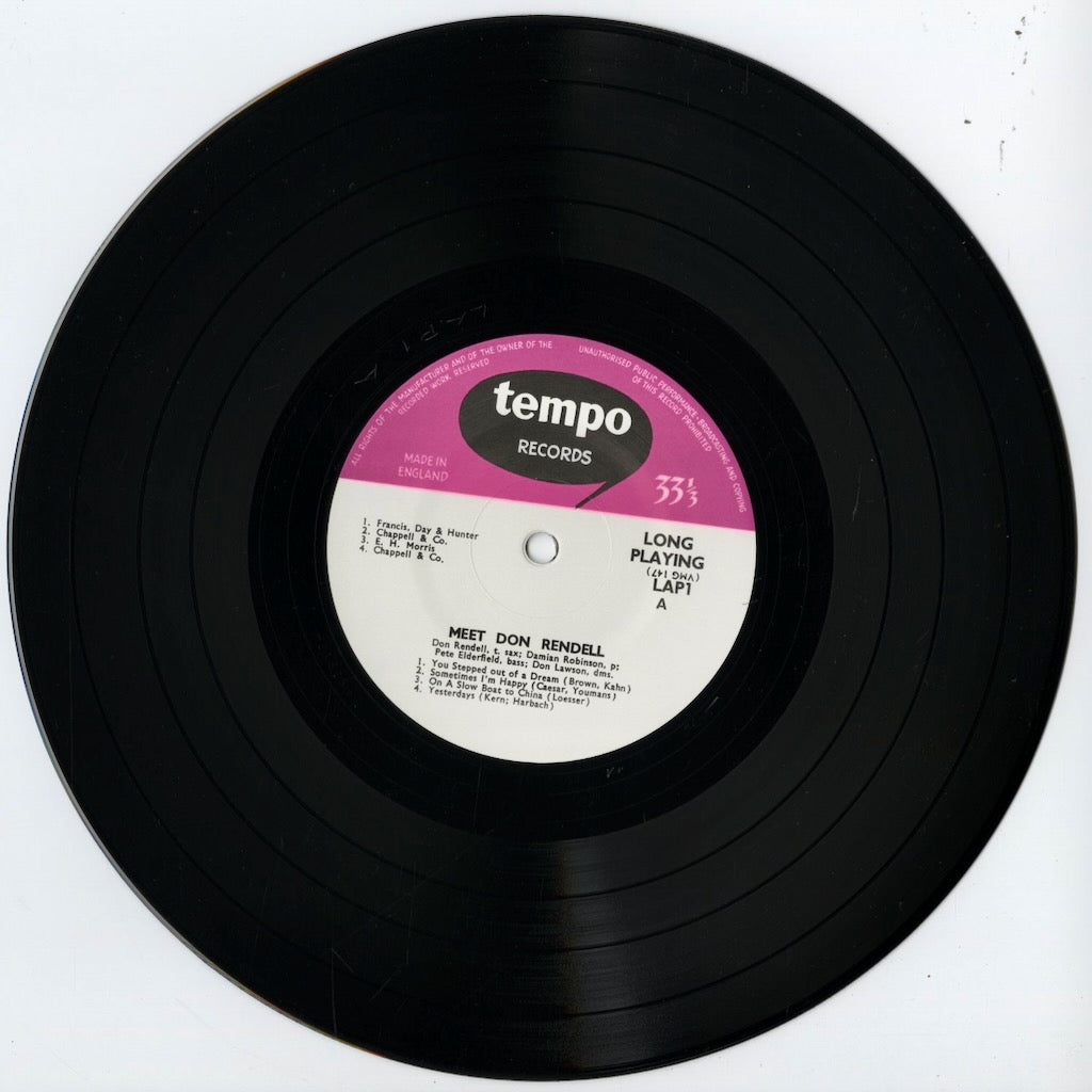 Don Rendell - Meet Don Rendell -10 (LAP1) 2010 JPN Atelier Sawano｜中古 10inch