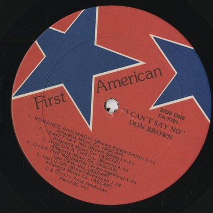 Don Brown / ドン・ブラウン / I Can't Say No (FA7701)