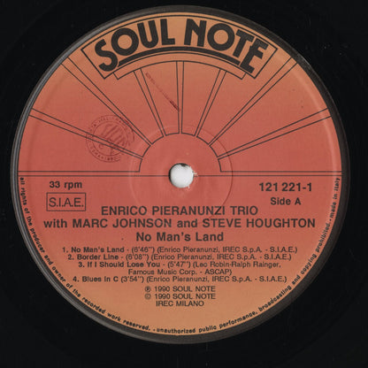 Enrico Pieranunzi Trio - No Man's Land (121 221-1) 1990 ITA Soul Note｜中古LP