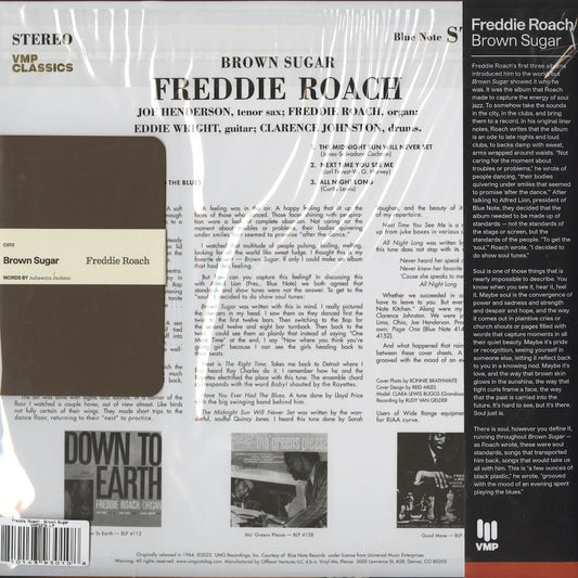 Freddie Roach Brown Sugar VMP-C072 LP 1964/2022 US Blue Note 