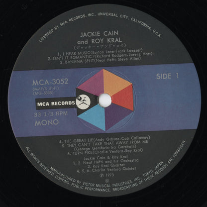Jackie Cain & Roy Kral (1957) (MCA-3052) LP 1973 JPN MCA｜中古LP