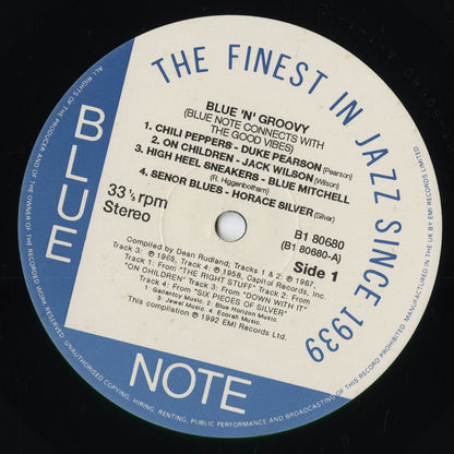 Various - Blue 'N' Groovy (Blue Note Connects With The Good Vibes) (0777 7 80679 1 7) 1993 UK Blue Note｜中古LP