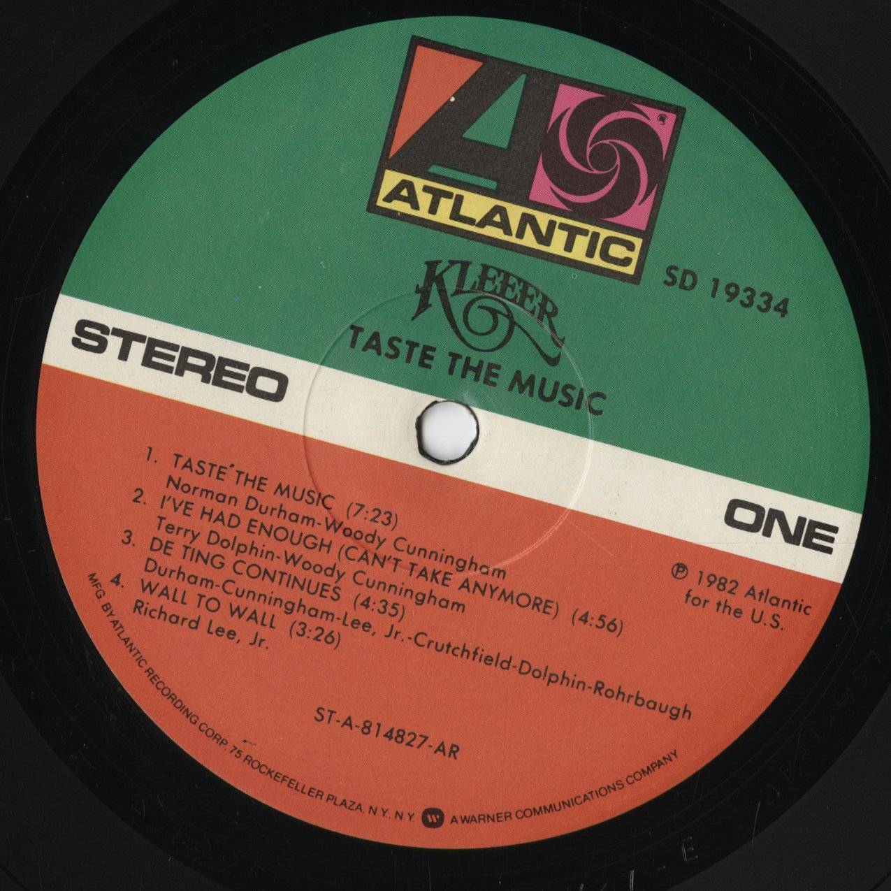 Kleeer - Taste The Music (SD 19334) 1982 US Atlantic｜中古LP