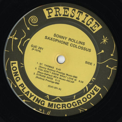 Sonny Rollins / ソニー・ロリンズ / Saxophone Colossus (OJC-291)