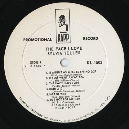 Sylvia Telles - The Face I Love (KL-1503) LP 1963 US Kapp｜中古LP