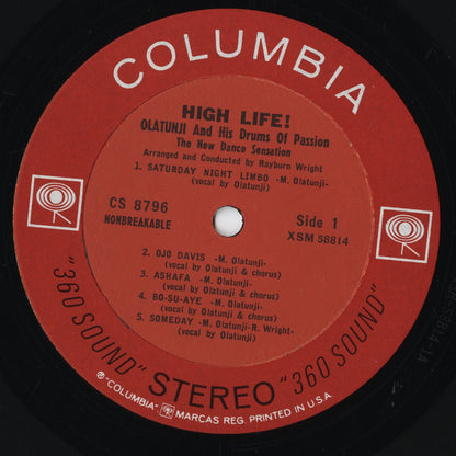 Olatunji - High Life! (CS8796) LP 1963 US Columbia｜中古LP