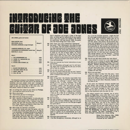 Joe Jones - Introducing The Psychederic Soul Jazz Guitar (PR7557)｜中古LP