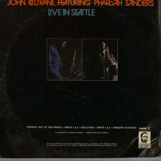 John Coltrane Featuring Pharoah Sanders - Live In Seattle (AS-9202-2) 1971 US Impulse｜中古LP