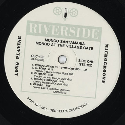 Mongo Santamaria - Mongo At The Village Gate (OJC-490) LP 1990 US Riverside OJC｜中古LP