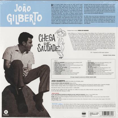 Joao Gilberto / ジョアン・ジルベルト / Chega De Saudade +8 Bonus Tracks - 180g