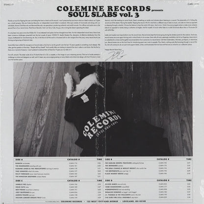 V.A. - Soul Slabs Vol.3 (CLMN 12045) 2023 US Colemine｜新品2LP
