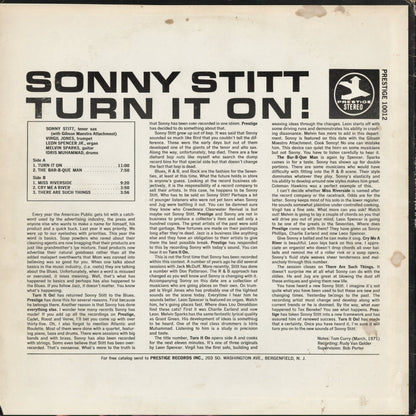 Sonny Stitt - Turn It On! (PRST 10012) 1971 US Prestige｜中古LP