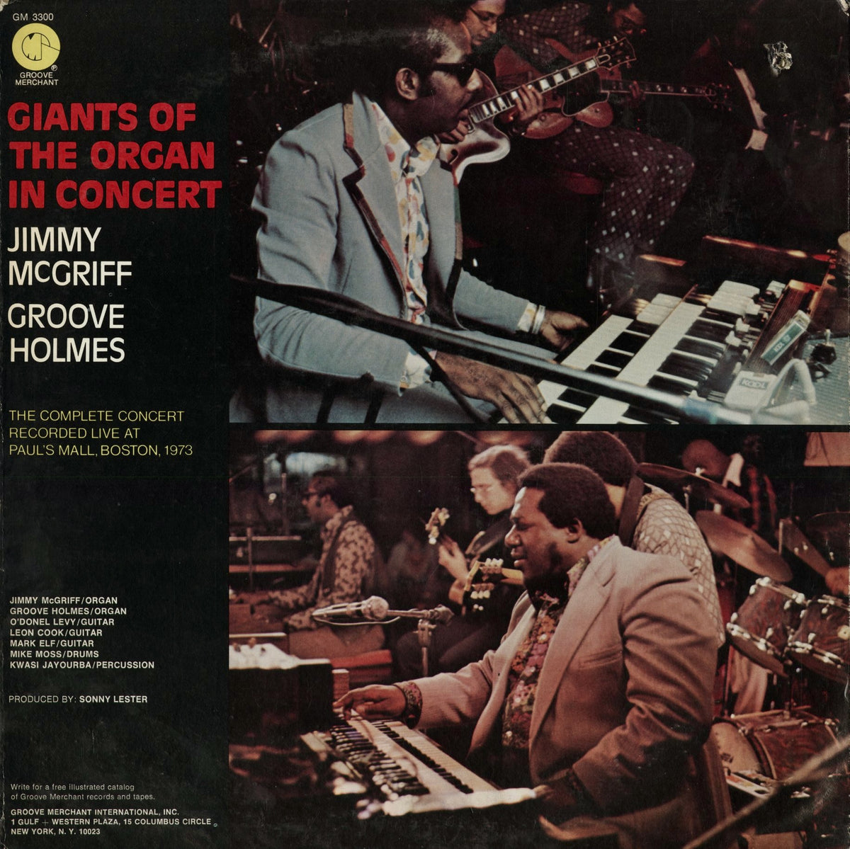 Jimmy McGriff, Groove Holmes - Giants Of The Organ In Concert (GM 3300) 1973 US Groove Merchant｜中古2LP
