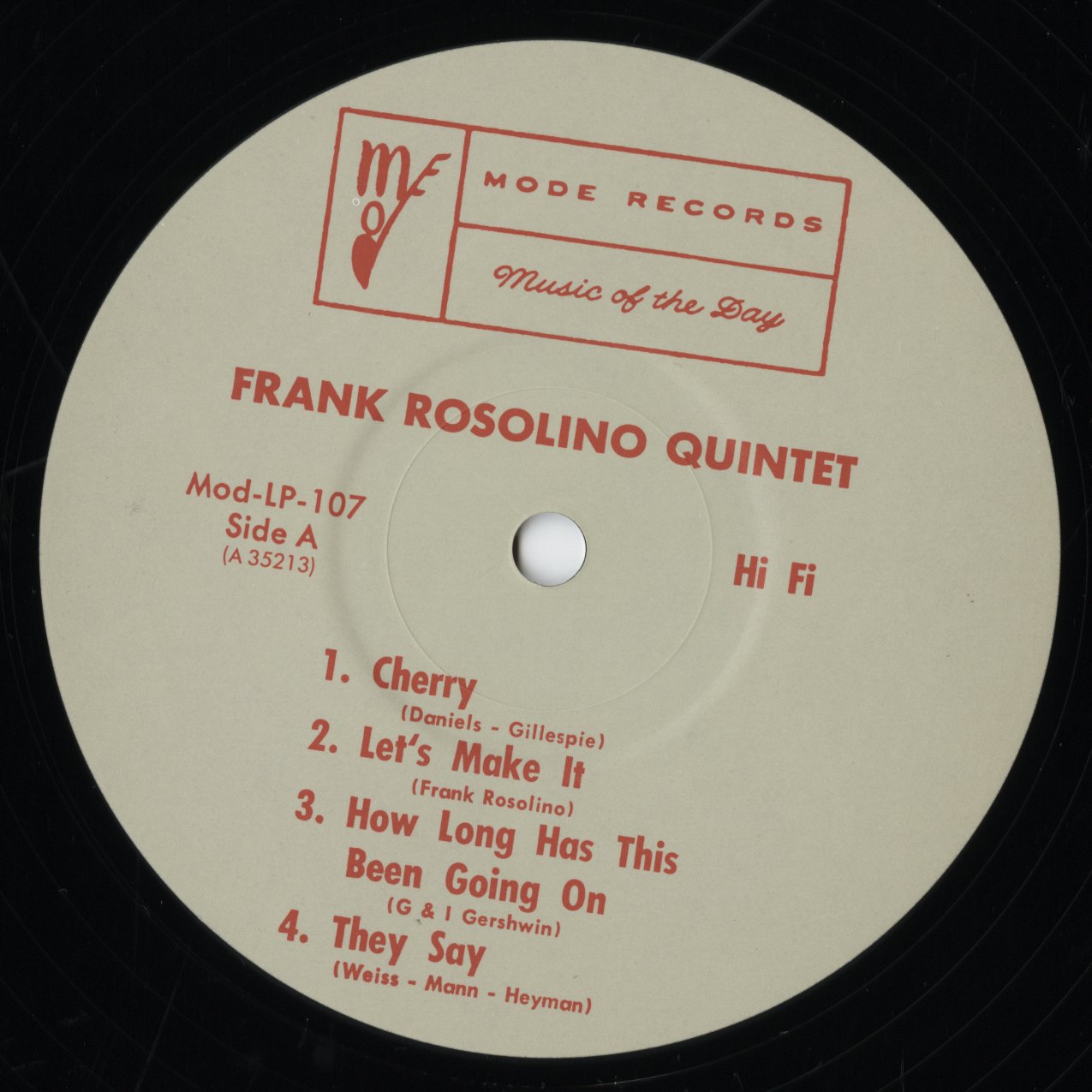 Frank Rosolino – Frank Rosolino Quintet (35214-28) LP 1988 JPN Mode Records・Vap | 中古LP