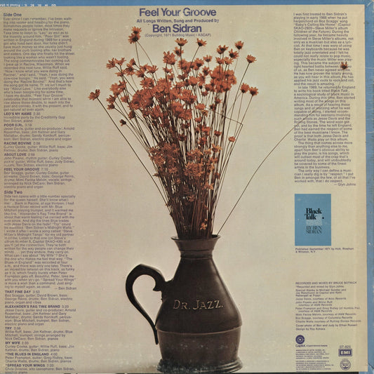 Ben Sidran - Feel Your Groove (ST-825) 1971 US Capitol｜中古LP