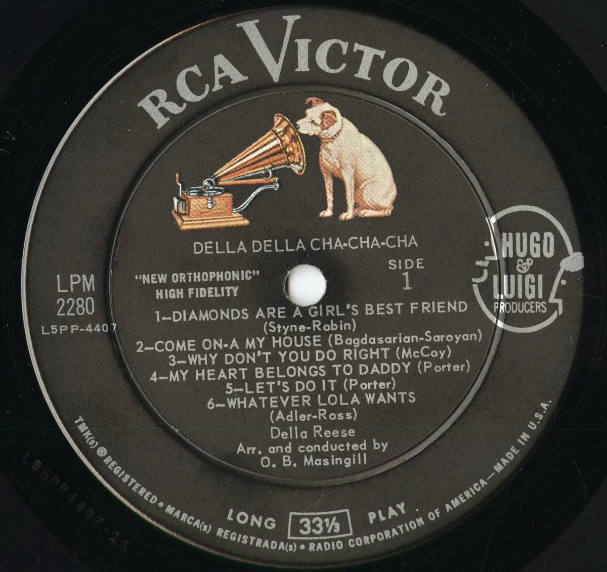 Della Reese - Della Della Cha Cha Cha (LPM-2280) 1960 US RCA Victor｜中古LP