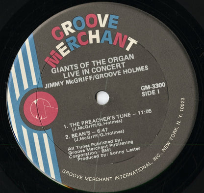 Jimmy McGriff, Groove Holmes - Giants Of The Organ In Concert (GM 3300) 1973 US Groove Merchant｜中古2LP