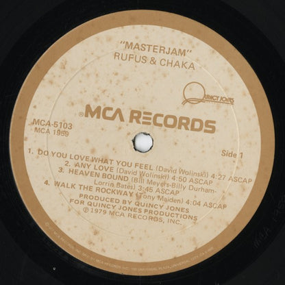 Rufus & Chaka / ルーファス＆チャカ / Masterjam (MCA5103)