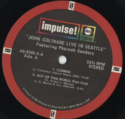 John Coltrane Featuring Pharoah Sanders - Live In Seattle (AS-9202-2) 1971 US Impulse｜中古LP