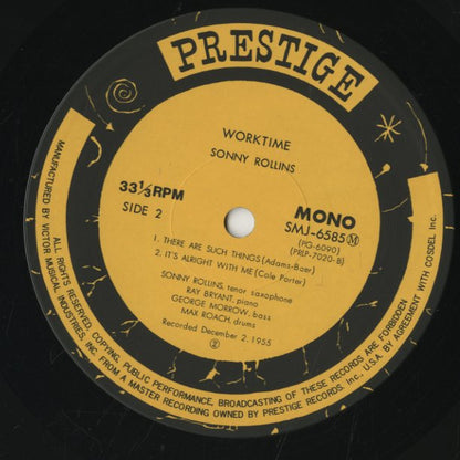 Sonny Rollins / ソニー・ロリンズ / Worktime (SMJ-6585M)