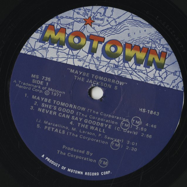 Jackson 5 / ジャクソン・ファイヴ / Maybe Tomorrow (MS 735)