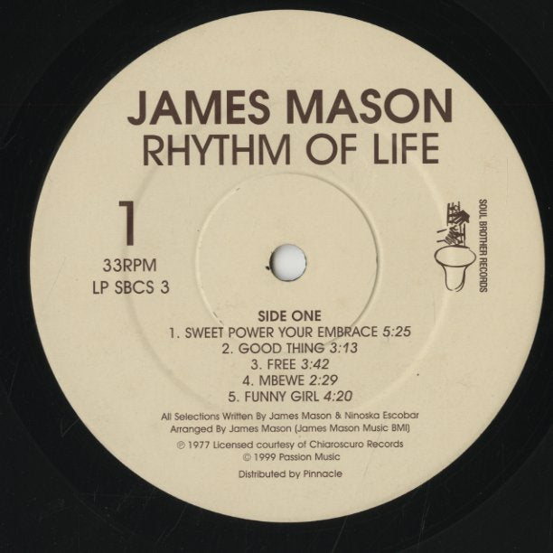 James Mason / ジェイムス・メイソン / Rhythm Of Life (LP SBCS3)