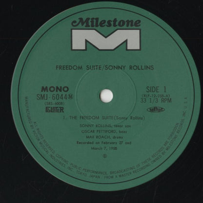 Sonny Rollins / ソニー・ロリンズ / Freedom Suite (SMJ-6044M)